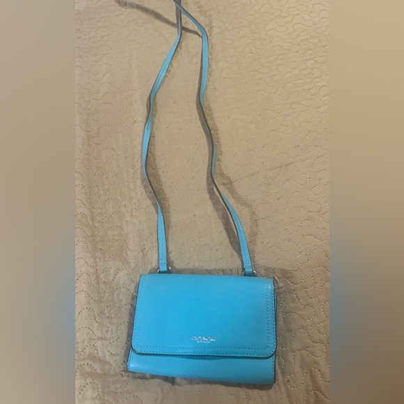 Coach Blue Crossbody Bag with Structured Design - Picture 2 of 14